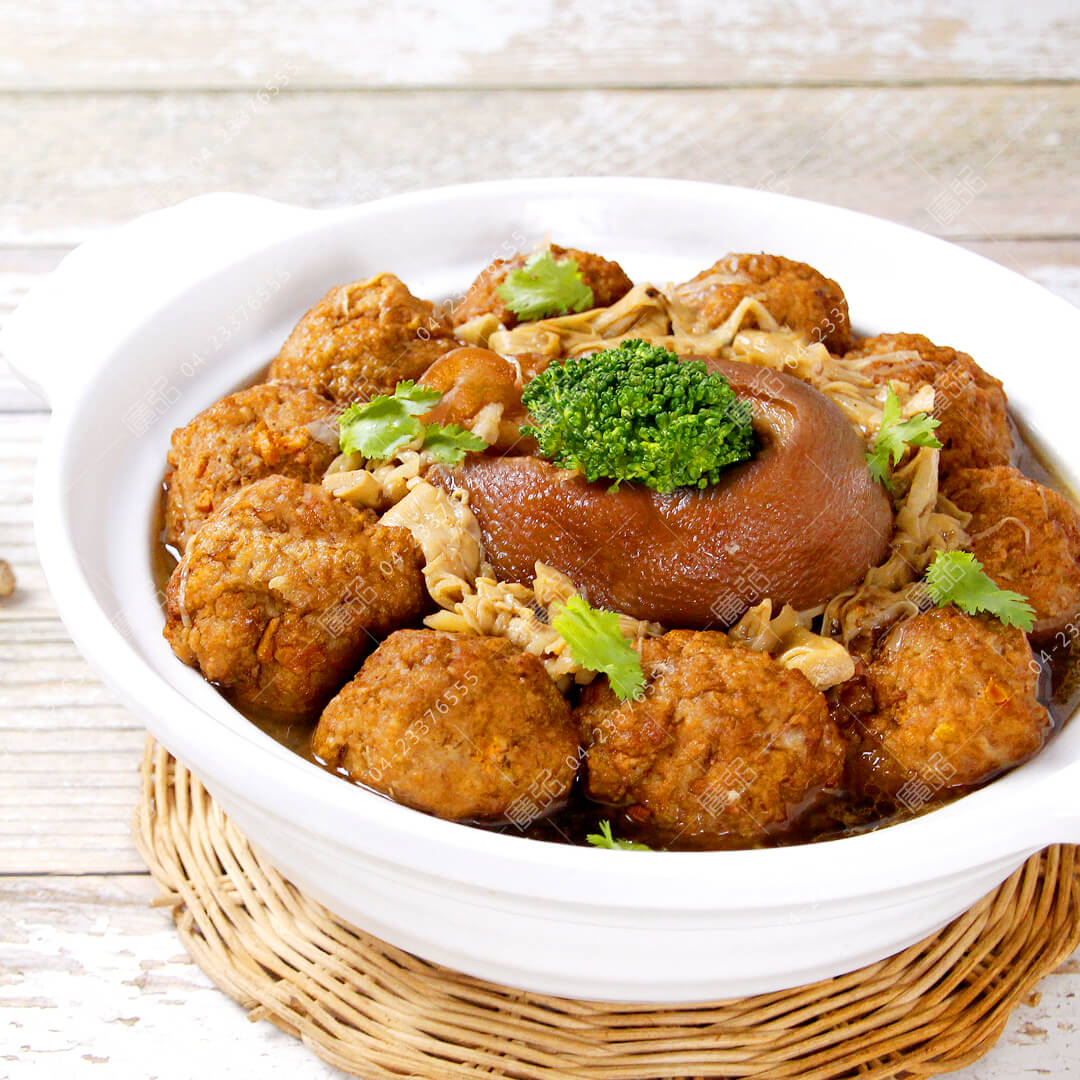 2022年菜/虎年年菜/年菜/蹄膀獅子頭/獅子頭/加熱即食/宅配年菜