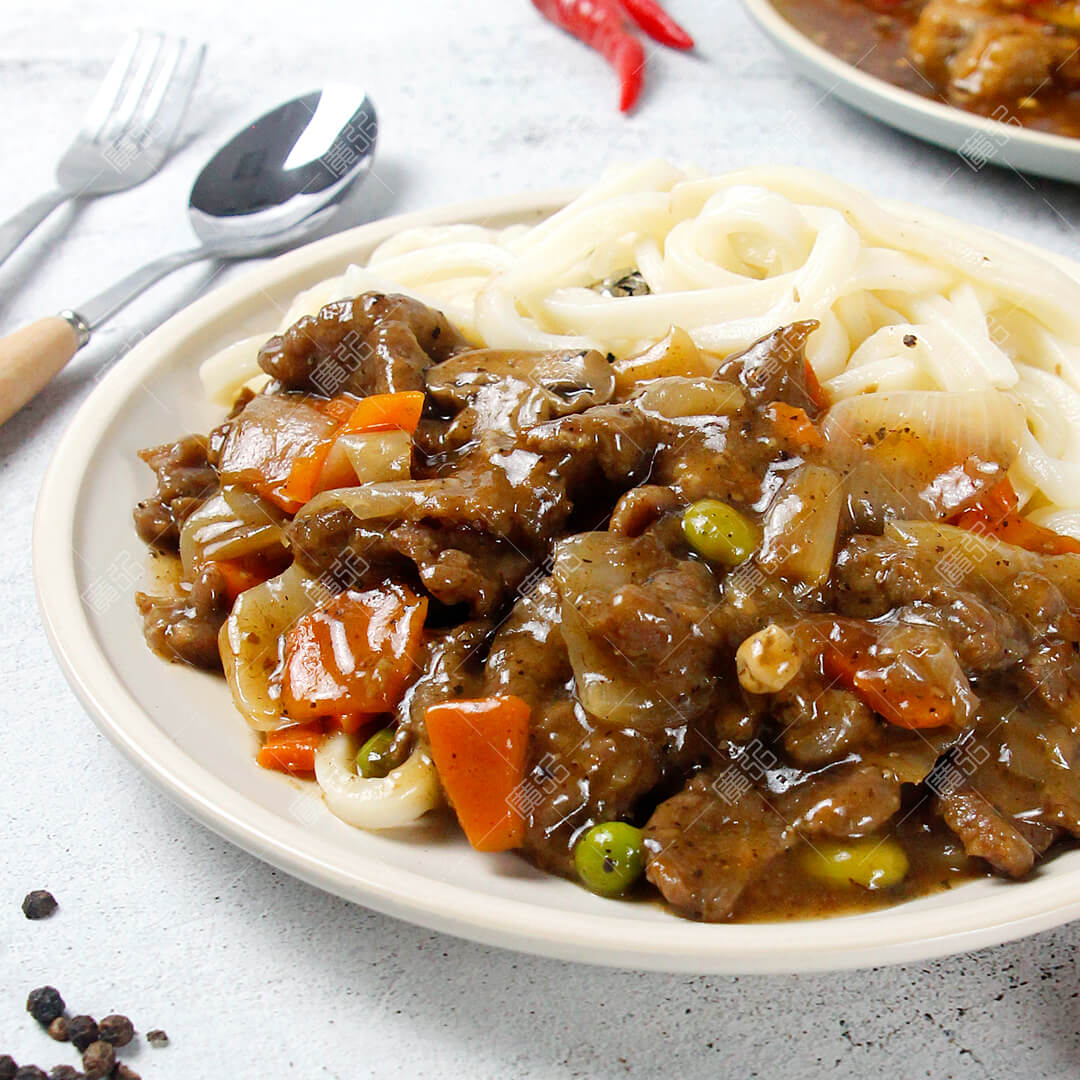 黑胡椒牛肉冷凍調理包/黑胡椒牛肉燴麵/黑胡椒牛肉燴飯